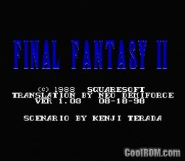[Nes] Tổng hợp trọn bộ game Final Fantasy I, II, III