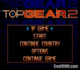   Android on Top Gear 2 Rom Download For Super Nintendo   Snes   Coolrom Com