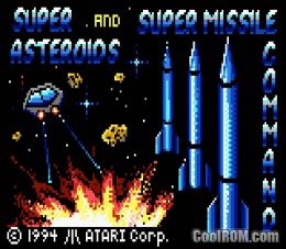 Super Asteroids & Missile Command ROM Download for Atari Lynx - CoolROM.com