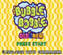 Bubble Bobble - Old and New ROM Gameboy Advance / GBA - CoolROM.com