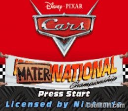 Cars Mater-national Championship Rom Gameboy Advance   Gba - Coolrom.com