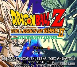 Dragon Ball Z - The Legacy of Goku II International (Japan) ROM Gameboy  Advance / GBA 