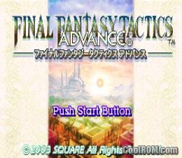 Final Fantasy Tactics Advance Japan Rom Download For Gameboy Advance Gba Coolrom Com