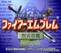 Fire Emblem - Rekka no Ken (Japan) ROM Gameboy Advance / GBA - CoolROM.com