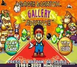 Game & Watch Gallery Advance ROM Download for Gameboy Advance / GBA ...