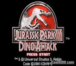 Jurassic Park III - Dino Attack ROM Download for Gameboy Advance / GBA ...