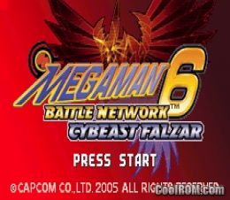 Mega Man Battle Network 6 - Cybeast Falzar ROM Gameboy Advance / GBA ...