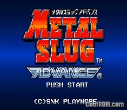 Metal Slug Advance (Japan) ROM Download for Gameboy Advance / GBA ...