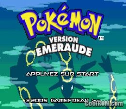 Pokemon Version Emeraude France Rom Download For Gameboy Advance Gba Coolrom Com