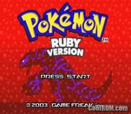 Pokemon Gameboy Advance / GBA - CoolROM.com