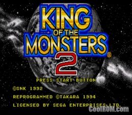 King of the Monsters 2 ROM Sega Genesis - CoolROM.com