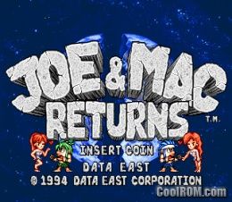 Joe Mac Returns World Version 1 1 1994 05 27 Rom Download For Mame Coolrom Com