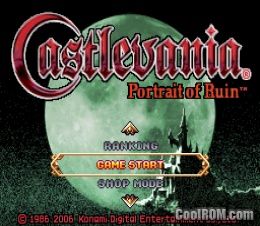 Castlevania - Portrait of Ruin ROM Nintendo DS / NDS - CoolROM.com