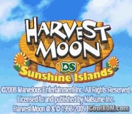 harvest moon ds sunshine islands usa rom