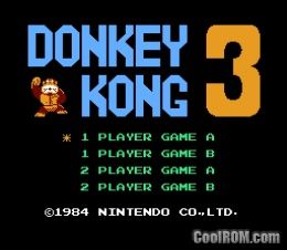 Donkey Kong 3 ROM Download for Nintendo / NES - CoolROM.com