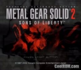 metal gear solid 2 iso ps2