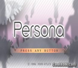 Shin Megami Tensei - Persona ROM (ISO) Sony Playstation Portable / PSP ...