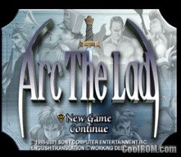 Arc the Lad Collection - Arc the Lad ROM (ISO) Sony Playstation / PSX ...