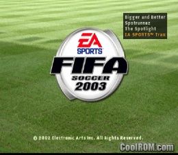 FIFA Soccer 2003 ROM (ISO) Sony Playstation / PSX - CoolROM.com