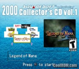 Squaresoft On Playstation 00 Collector S Cd Vol 3 Rom Iso Download For Sony Playstation Psx Coolrom Com