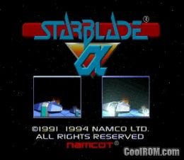 Starblade Alpha ROM (ISO) Download for Sony Playstation / PSX - CoolROM.com
