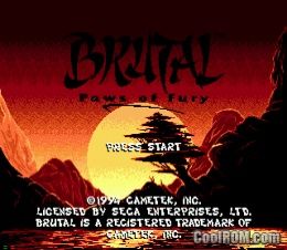 download brutal paws of fury sega cd