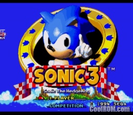 Sonic the Hedgehog 3 (Europe) ROM Download for 