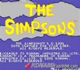 Play Arcade The Simpsons (2 Players World, set 1) Online in your browser 