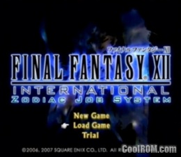 Final Fantasy Xii International Zodiac Job System Japan Rom Iso Download For Sony Playstation 2 Ps2 Coolrom Com