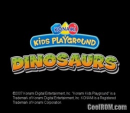 Konami Kids Playground: Dinosaur Shapes and Colors for Playstation