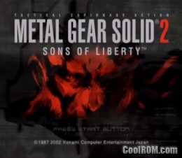 Metal Gear Solid 2 Sons Of Liberty Europe En Fr De Rom Iso Download For Sony Playstation 2 Ps2 Coolrom Com