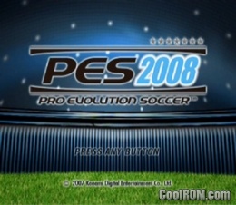 Pro Evolution Soccer 2008 ROM (ISO) Download for Sony Playstation