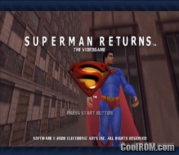 perjudicar Encantada de conocerte Neuropatía Superman Returns - The Video Game ROM (ISO) Download for Sony Playstation 2  / PS2 - CoolROM.com