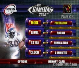 NFL Game Day 2000 Demo Disc 