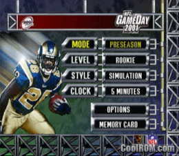 NFL GameDay 2000 ROM (ISO) Download for Sony Playstation / PSX 