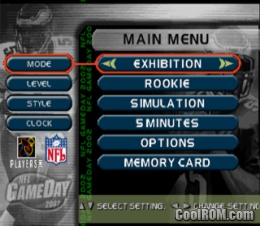 NFL GameDay ROM (ISO) Download for Sony Playstation / PSX