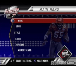 NFL Gameday 2005 - PS1 Game