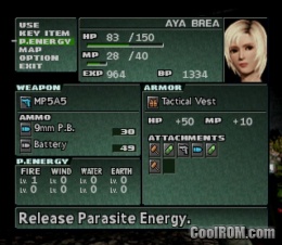 Parasite Eve Sony PlayStation (PSX) ROM / ISO Download - Rom Hustler