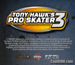Tony Hawk's Pro Skater 3 (USA) ISO < PS2 ISOs